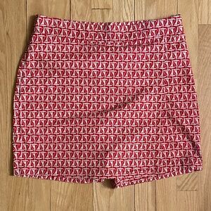 Talbot’s Red/White Sailboat Above Knee Skort, Size 6